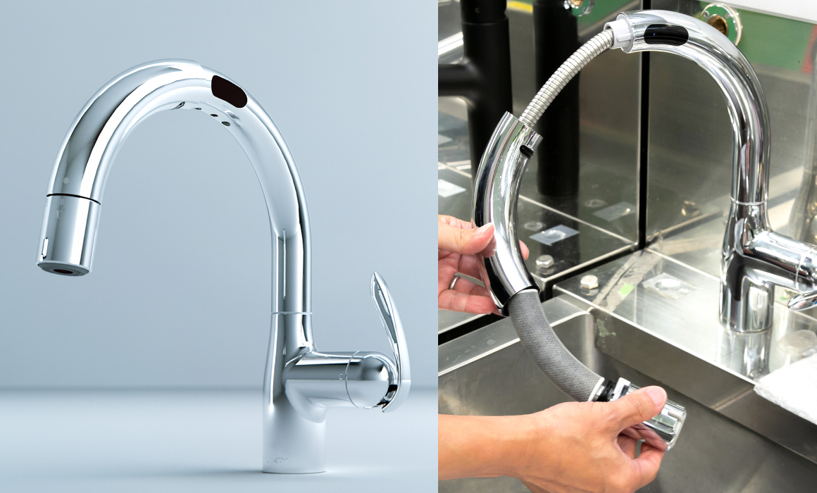 タッチレス蛇口一体型浄水器LCシリーズ 写真